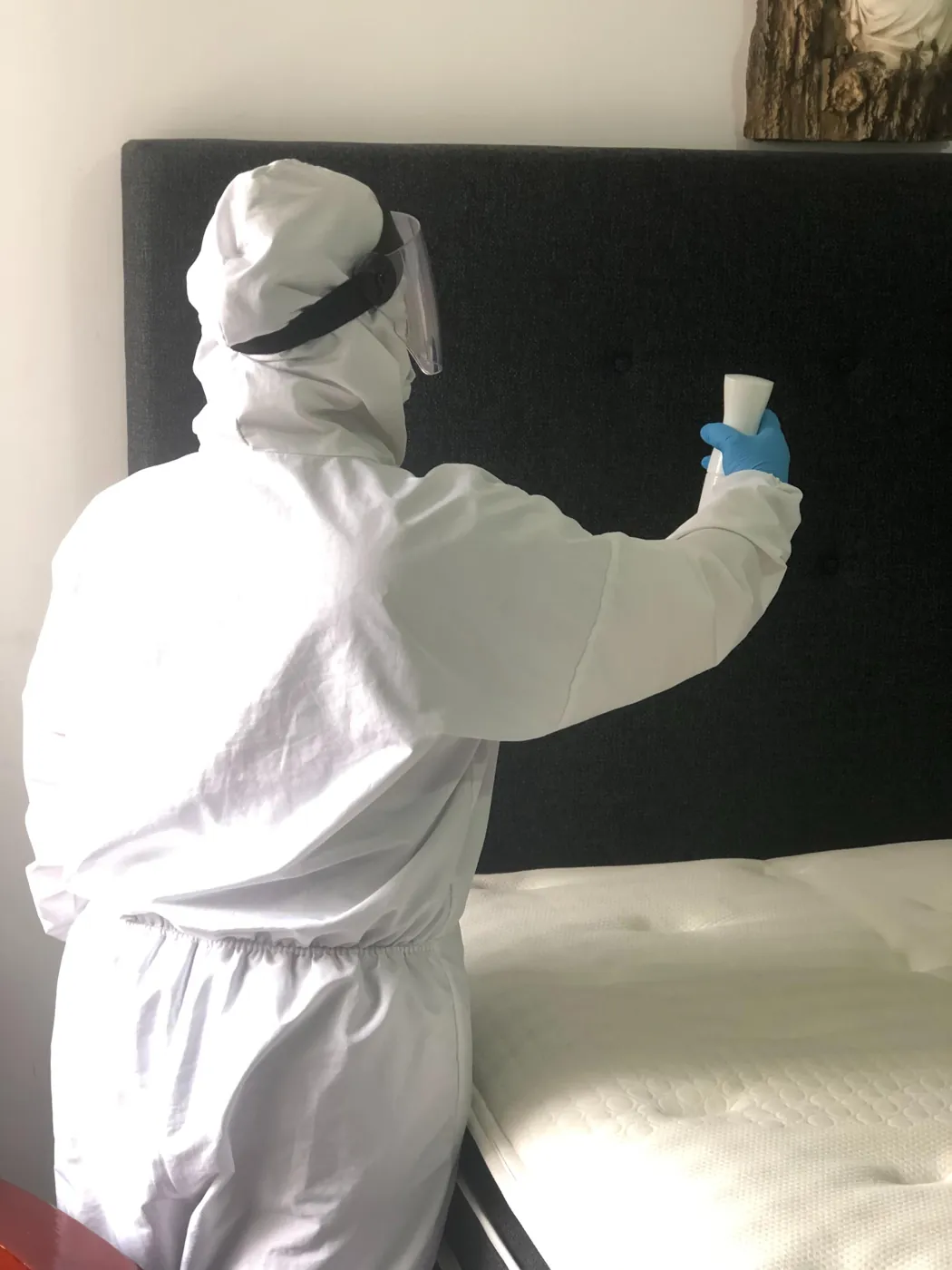 Sanitización de cabecero y colchón